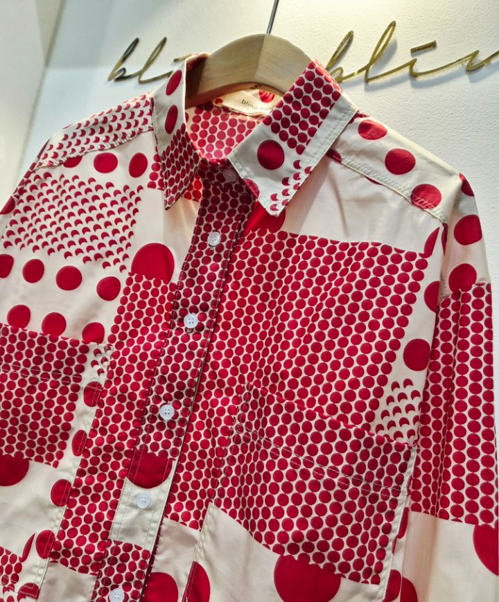 BLING BLING-S/RICO東大門直郵女裝新品推薦襯衫蕾絲衫圓點BLING BLING-S/RICO襯衫/蕾絲衫