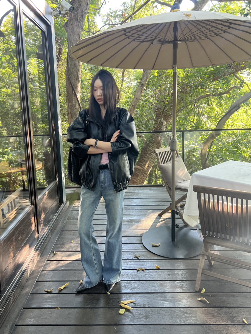 ME MO韓國代購女裝新品推薦熱賣真品職業時尚休閑皮衣皮革ME MO皮衣