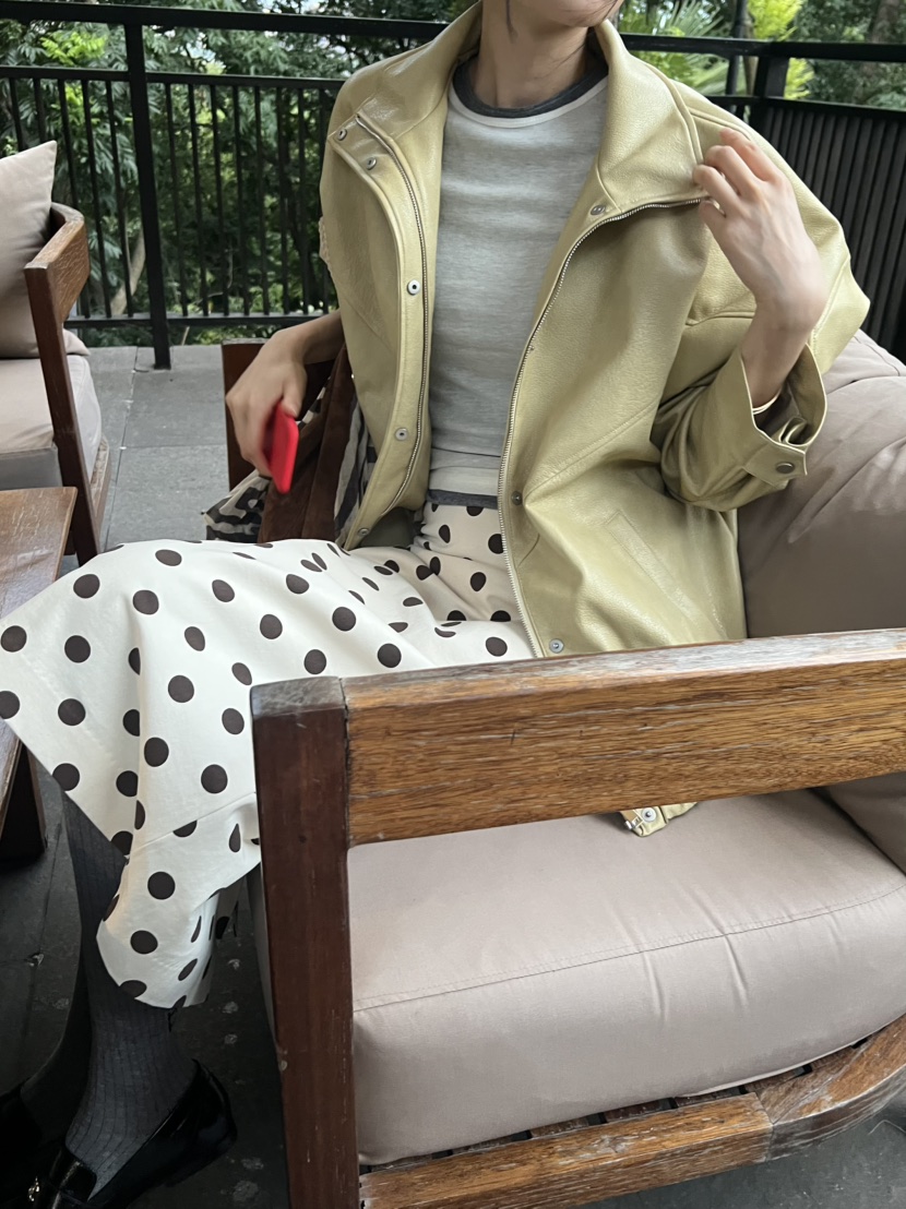 ME MO韓國代購女裝新品推薦熱賣真品職業時尚休閑皮衣皮革ME MO皮衣