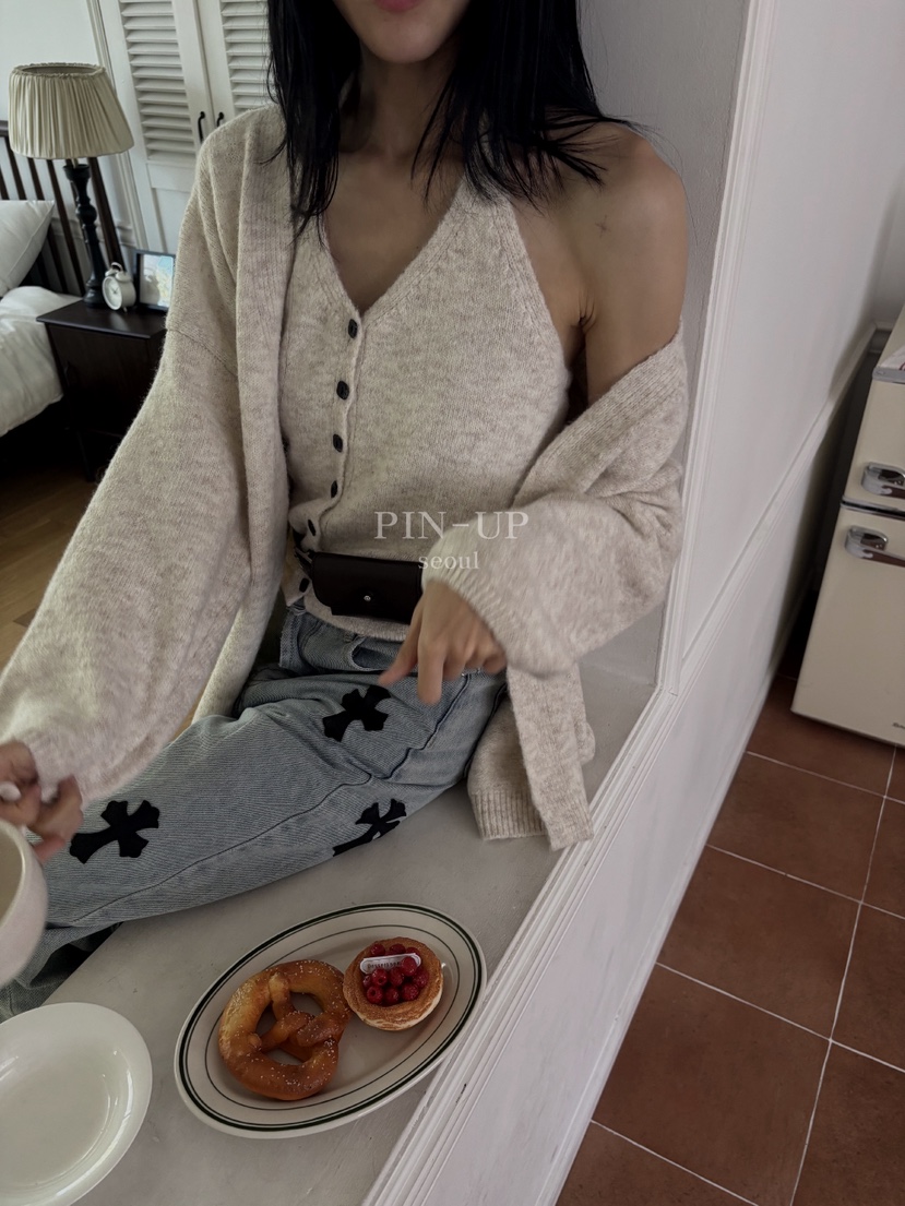 PIN-UP東大門代購女士新品休閑熱賣時尚真品推薦套裝開衫PIN-UP套裝