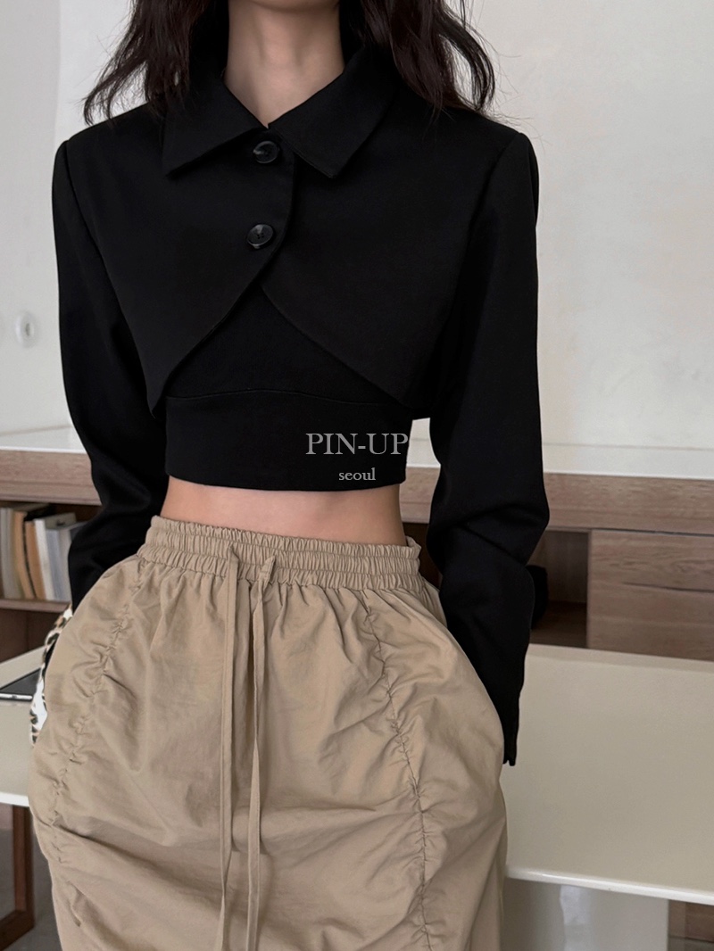 PIN-UP韓國代購女裝新款人氣熱賣休閑真品時尚推薦職業夾克PIN-UP夾克