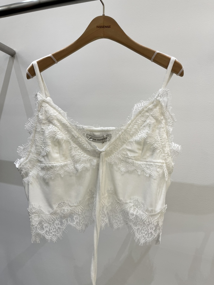 INSSENSE-A東大門代購女裝新款時尚人氣吊帶背心天鵝絨蕾絲INSSENSE-A吊帶/背心圖色4