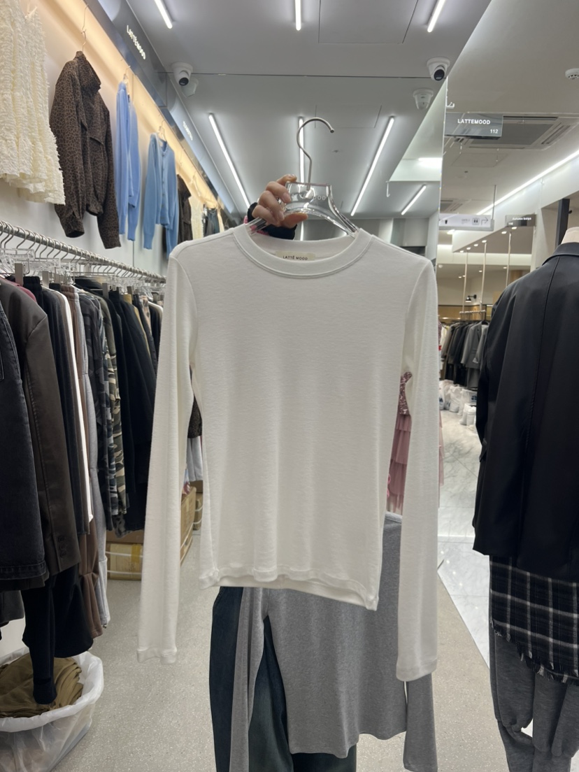 LATTEMOOD東大門代購女士新品熱賣人氣時尚真品推薦長袖T恤LATTEMOOD長袖T恤圖色1