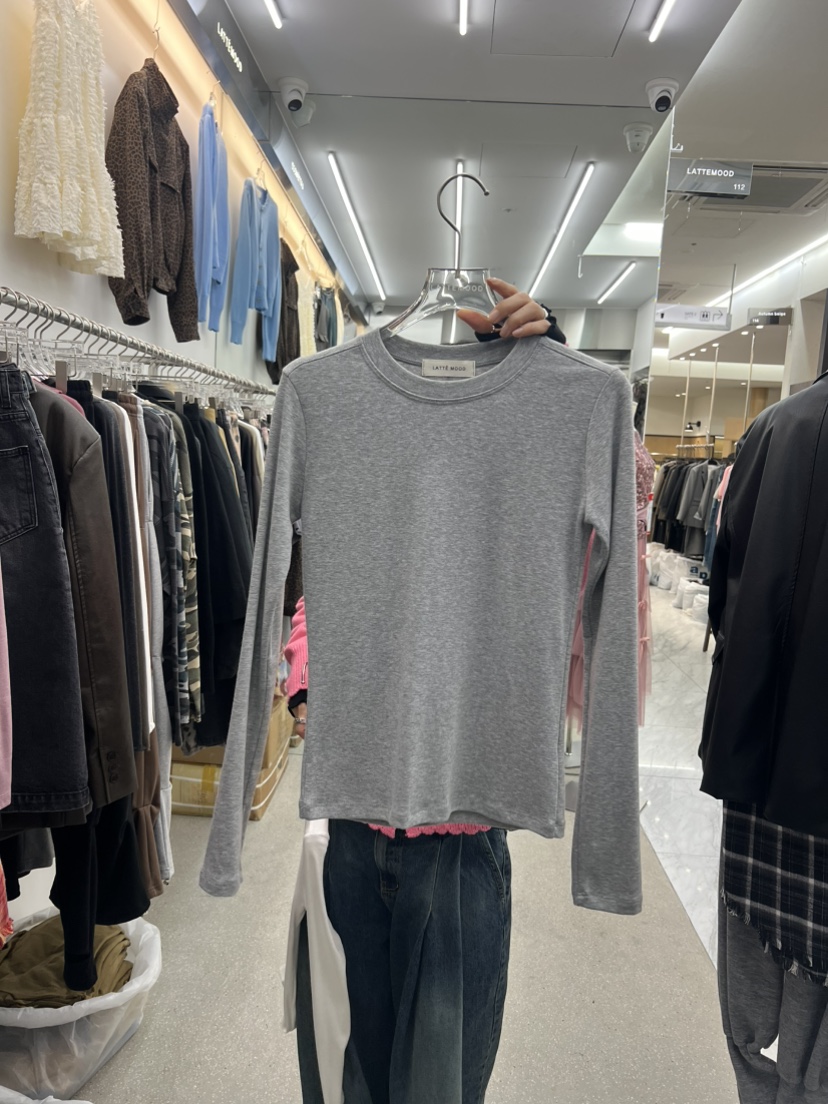 LATTEMOOD東大門代購女士新品熱賣人氣時尚真品推薦長袖T恤LATTEMOOD長袖T恤圖色2