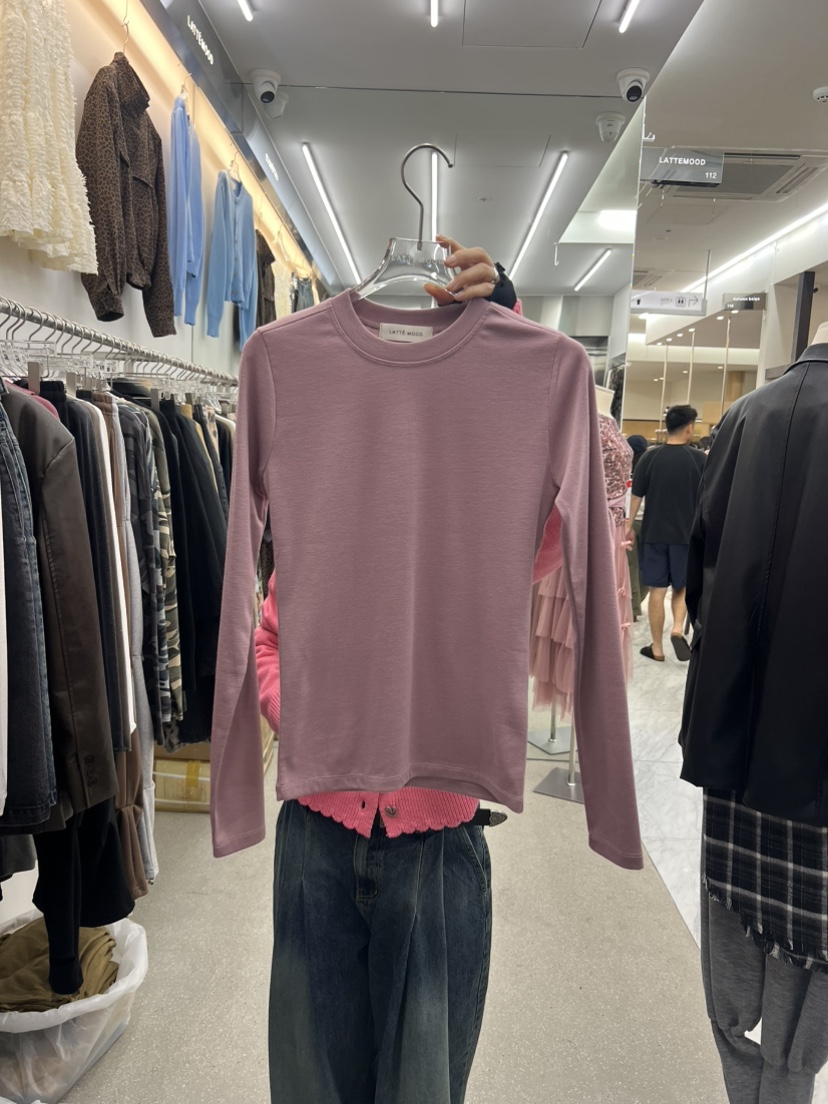 LATTEMOOD東大門代購女士新品熱賣人氣時尚真品推薦長袖T恤LATTEMOOD長袖T恤圖色3