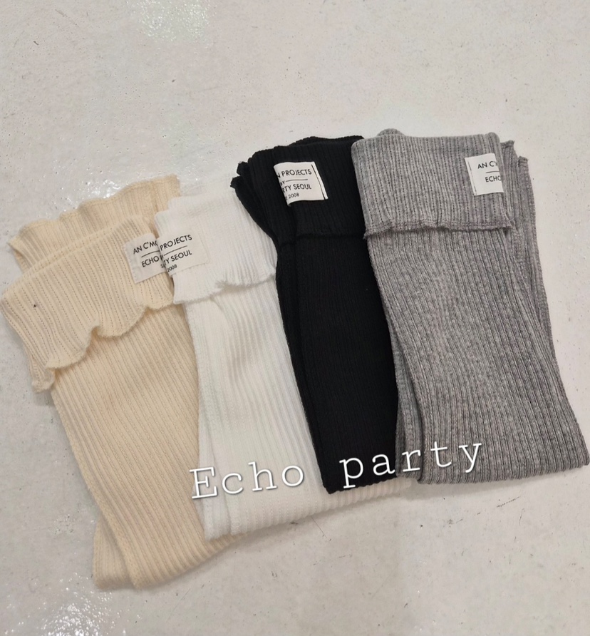 ECHOPARTY東大門實拍女士新品人氣休閑時尚推薦真品襪子腿套Echo party襪子