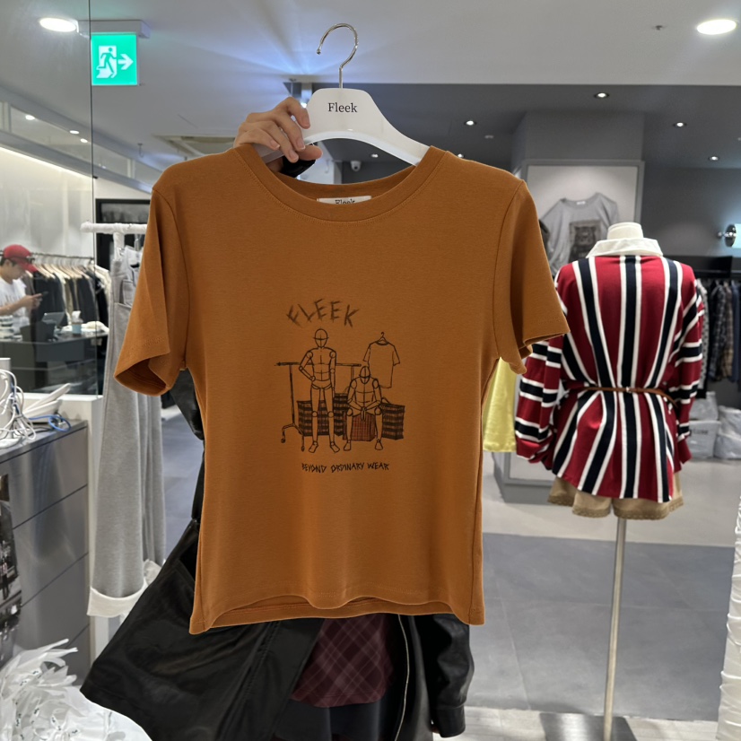 FLEEK東大門代購女裝新款時尚職業人氣推薦熱賣真品休閑T恤FleekT恤圖色4