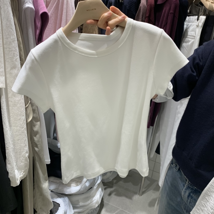 WELL ROW韓國直郵女士新品休閑職業熱賣人氣真品推薦T恤WELL ROWT恤圖色2
