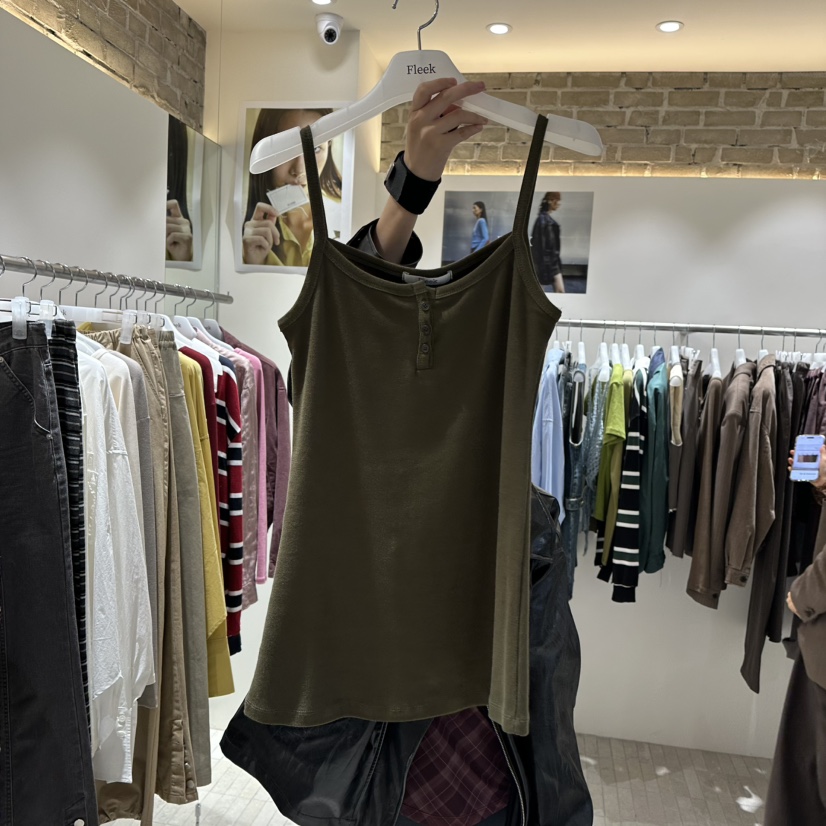 FLEEK東大門實拍女裝新品職業熱賣真品時尚連衣裙OPS無袖Fleek連衣裙圖色3