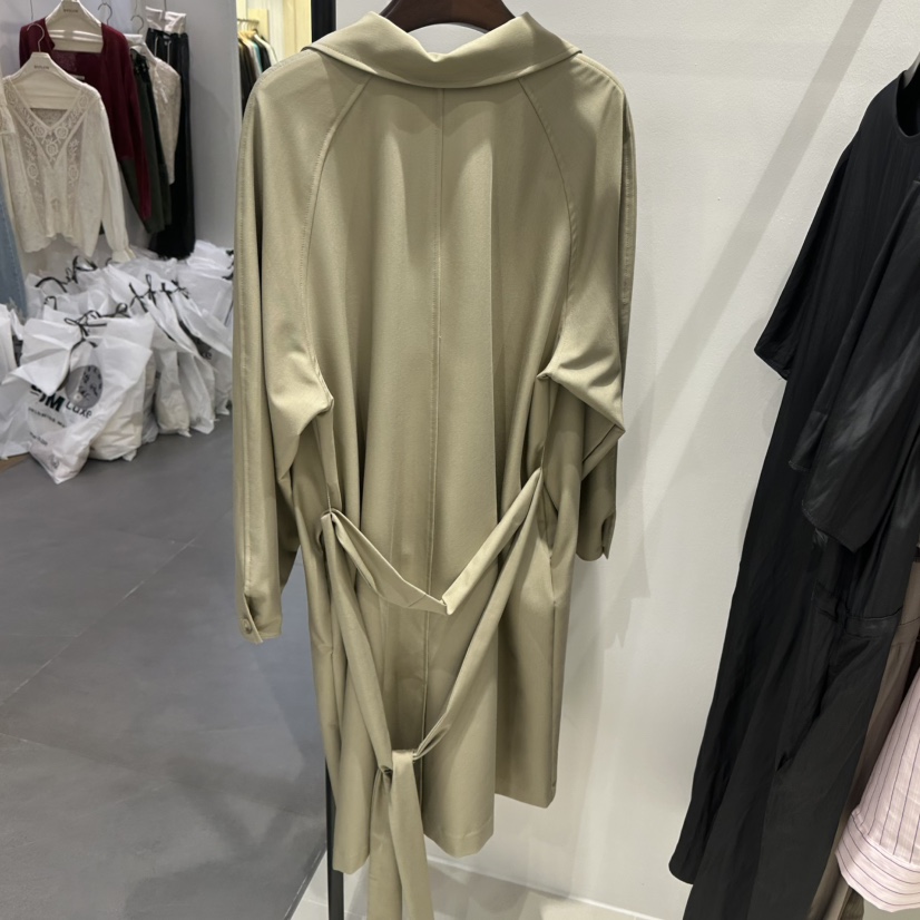 MATIERE東大門實拍女士新品時尚職業人氣推薦長款風衣經典MATIERE長款風衣