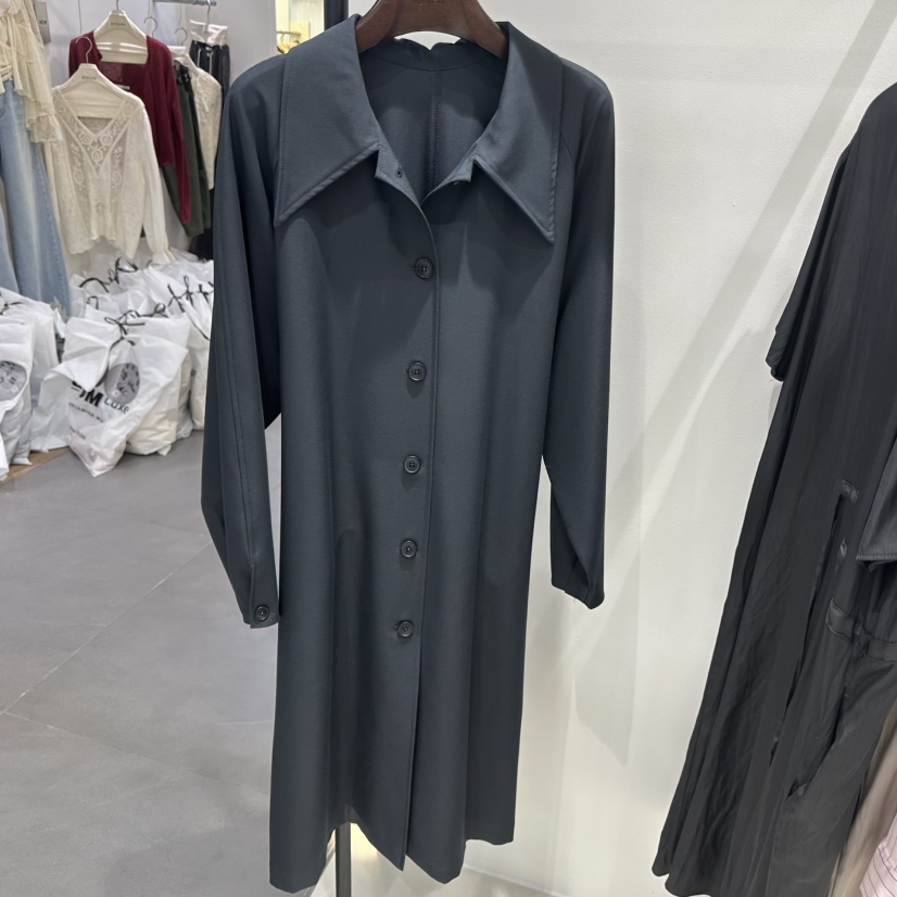 MATIERE東大門實拍女士新品時尚職業人氣推薦長款風衣經典MATIERE長款風衣圖色2