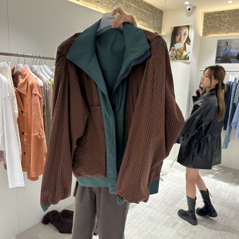 FLEEK東大門實拍女裝新品職業人氣休閑真品推薦夾克里外穿Fleek夾克圖色1