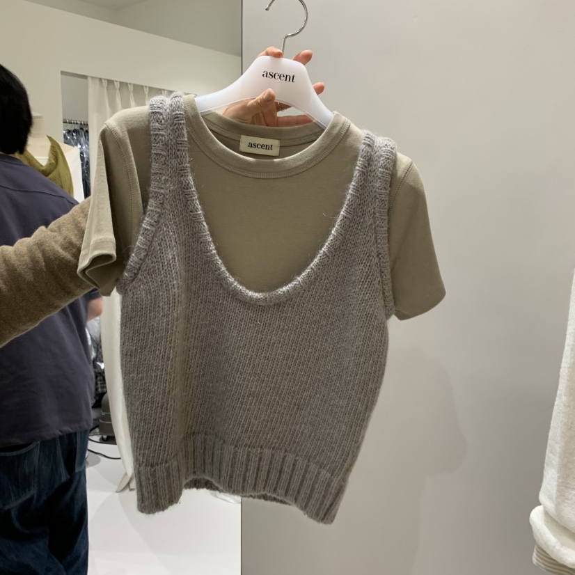 ASCENT東大門代購女士新品人氣時尚推薦吊帶背心不含內搭U領ASCENT吊帶/背心圖色2