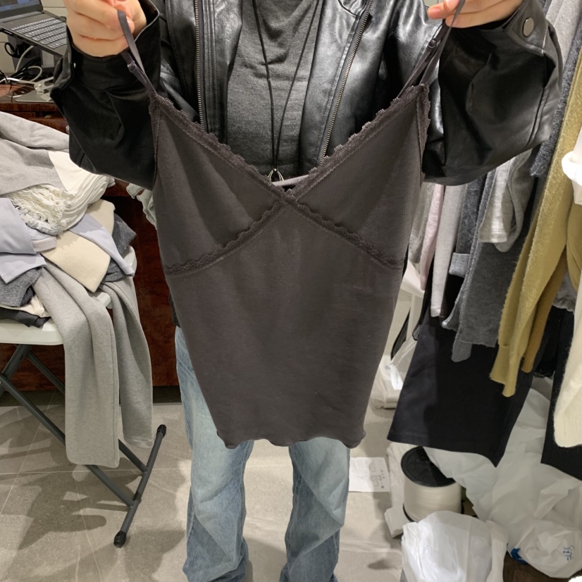 WELL ROW東大門實拍女士新款推薦時尚熱賣真品人氣吊帶背心WELL ROW吊帶/背心圖色2