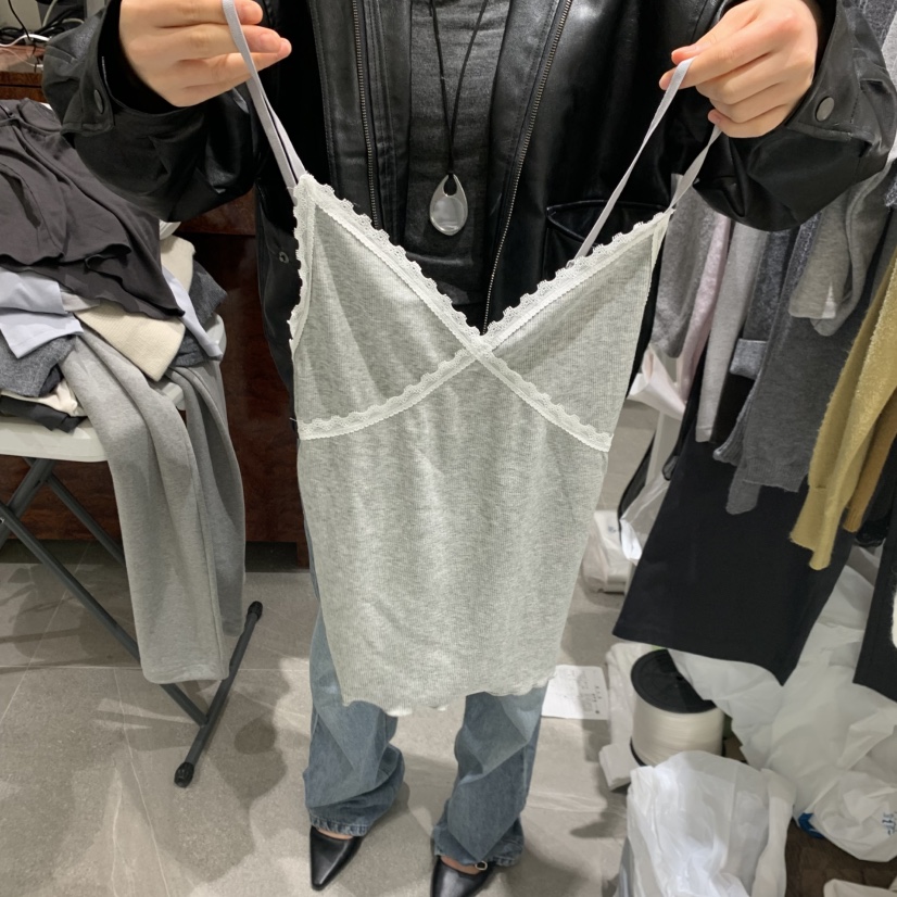 WELL ROW東大門實拍女士新款推薦時尚熱賣真品人氣吊帶背心WELL ROW吊帶/背心圖色3