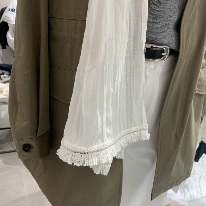 WELL ROW韓國直郵女裝新款職業推薦真品圍巾披肩流蘇圍巾WELL ROW圍巾/披肩