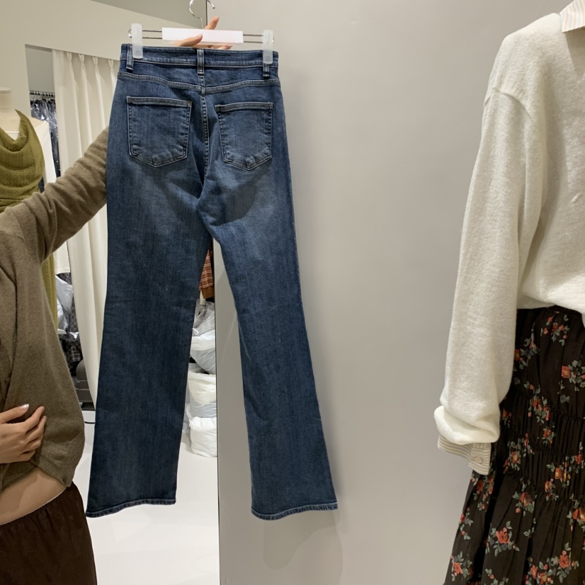 ASCENT韓國代購女裝新款職業時尚人氣休閑真品牛仔褲喇叭ASCENT牛仔褲
