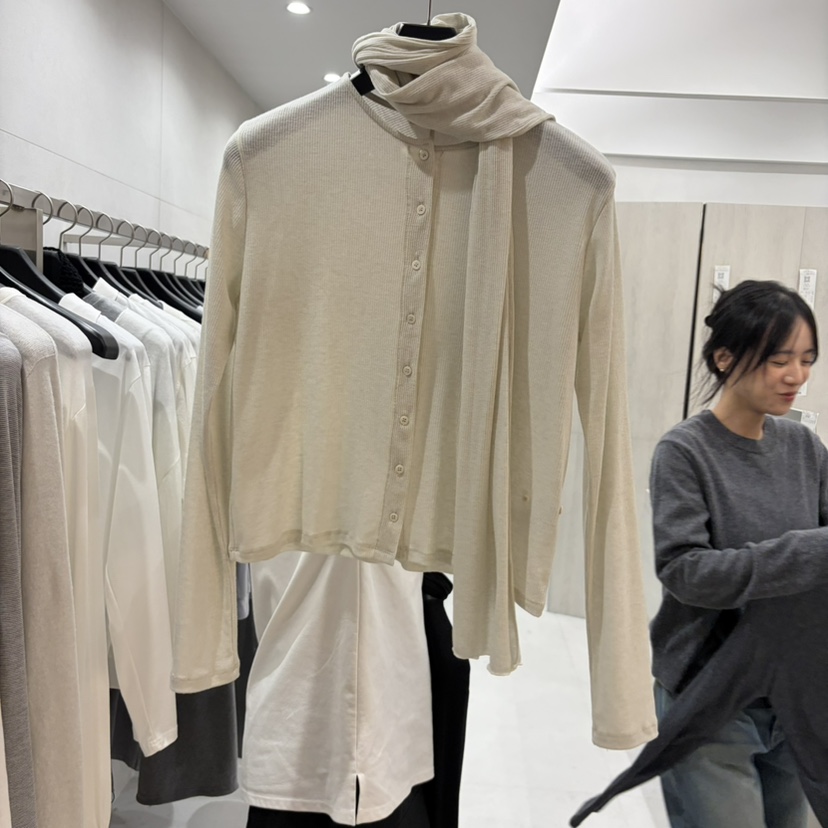 ETTER東大門代購女裝新款真品休閑人氣熱賣長袖T恤不含圍巾ETTER長袖T恤圖色3