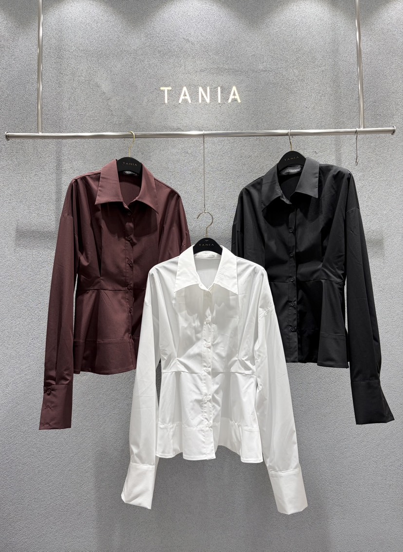TANIA韓國代購女裝新品時尚人氣熱賣休閑推薦襯衫蕾絲衫喇叭TANIA襯衫/蕾絲衫