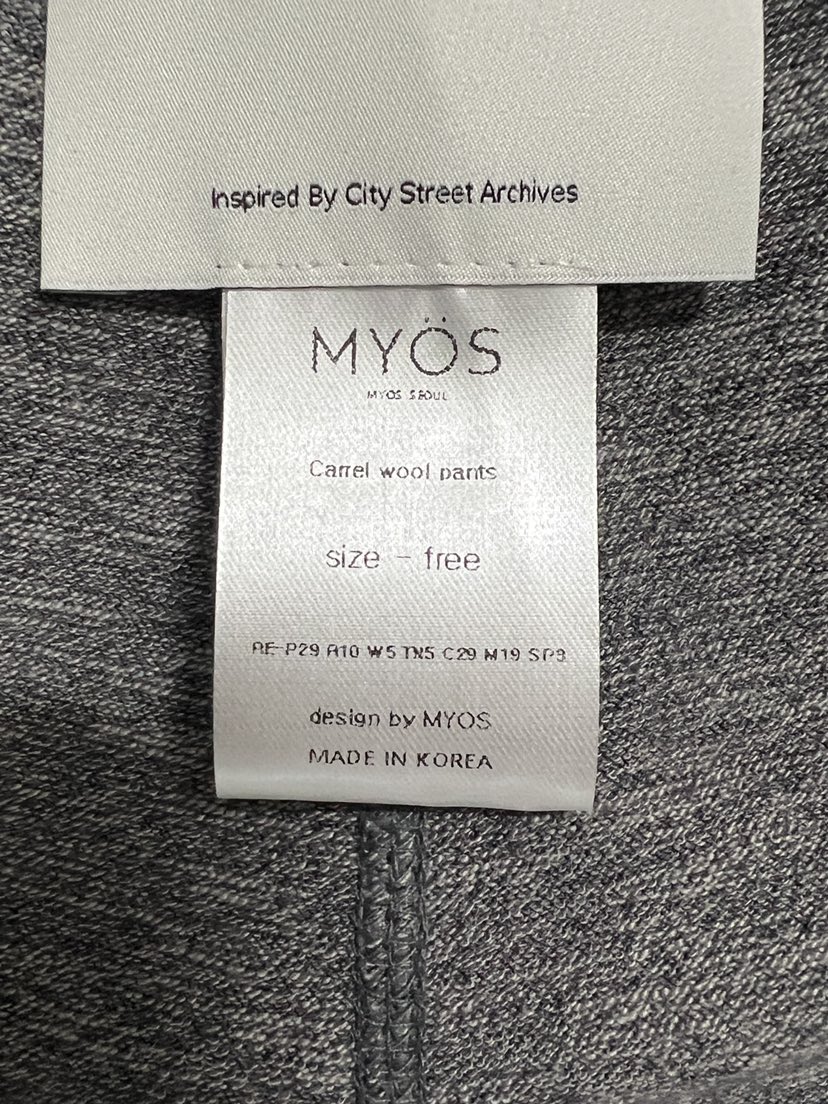 MYOS東大門實拍女裝新款推薦休閑時尚真品人氣熱賣休閑褲MYOS休閑褲