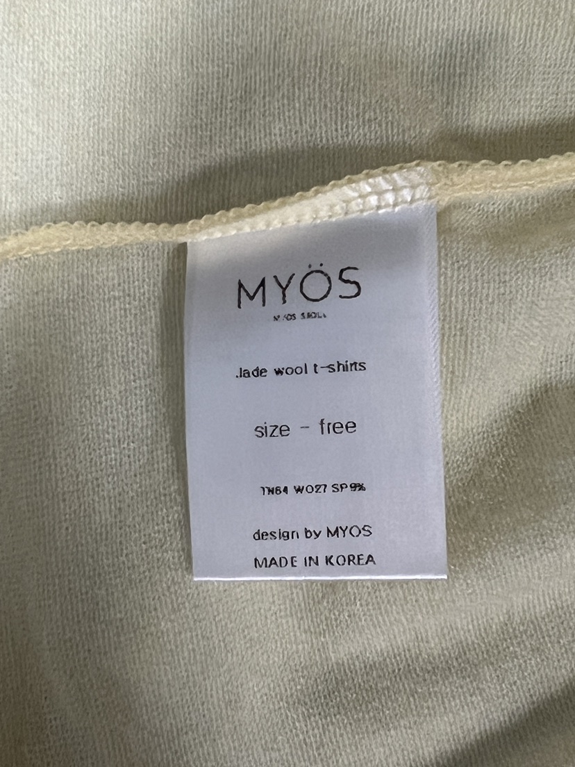MYOS東大門直郵女裝新品時尚推薦熱賣休閑真品人氣長袖T恤MYOS長袖T恤