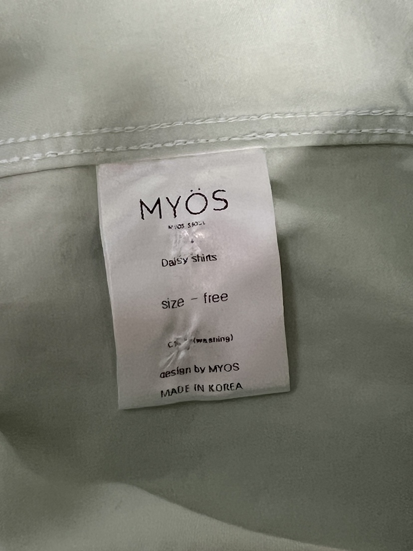 MYOS韓國直郵女裝新款熱賣推薦時尚人氣休閑真品襯衫蕾絲衫MYOS襯衫/蕾絲衫