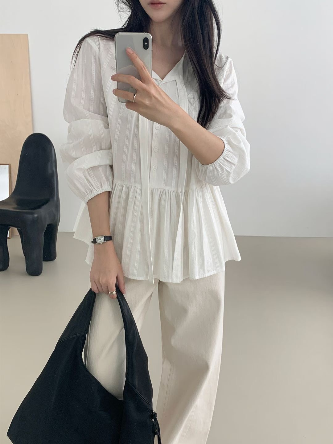 SATURDAY韓國代購女裝新款熱賣真品人氣休閑時尚襯衫蕾絲衫SATURDAY襯衫/蕾絲衫