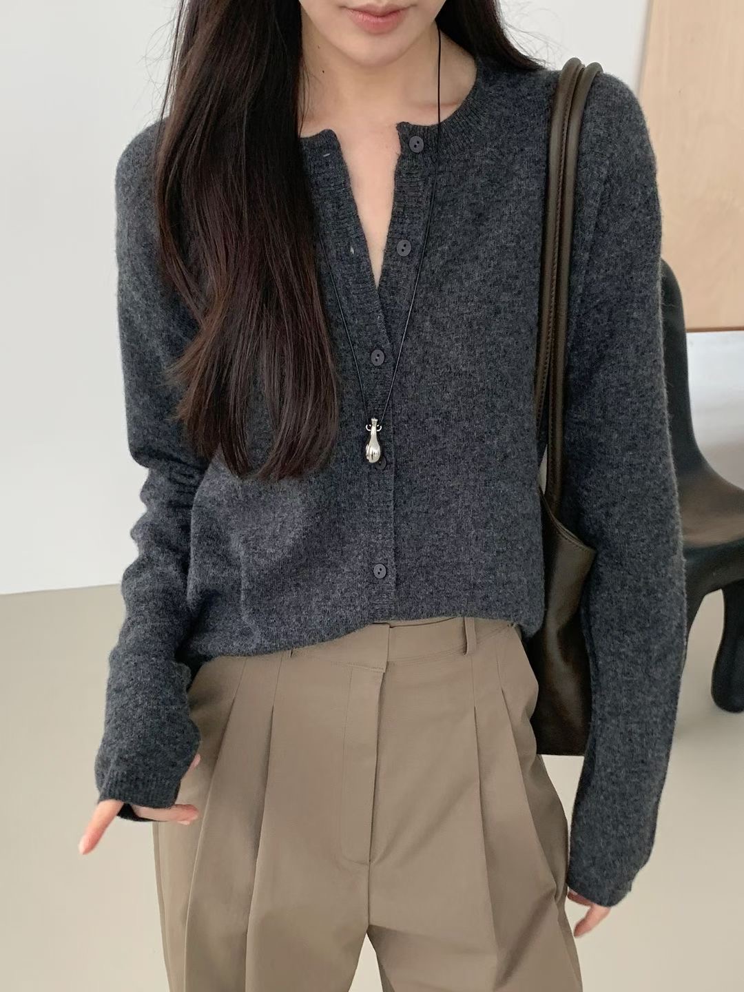SATURDAY東大門實拍女士新品真品時尚熱賣針織衫美利奴羊毛SATURDAY針織衫圖色4