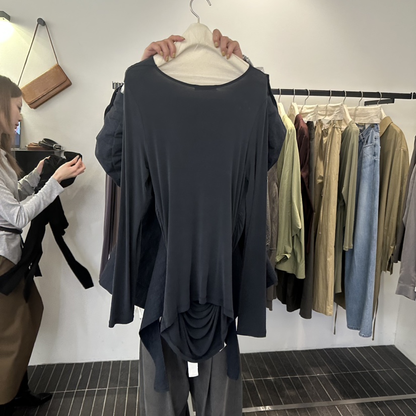 FIND-P韓國代購女裝新款休閑人氣真品推薦襯衫蕾絲衫褶皺FIND-P襯衫/蕾絲衫