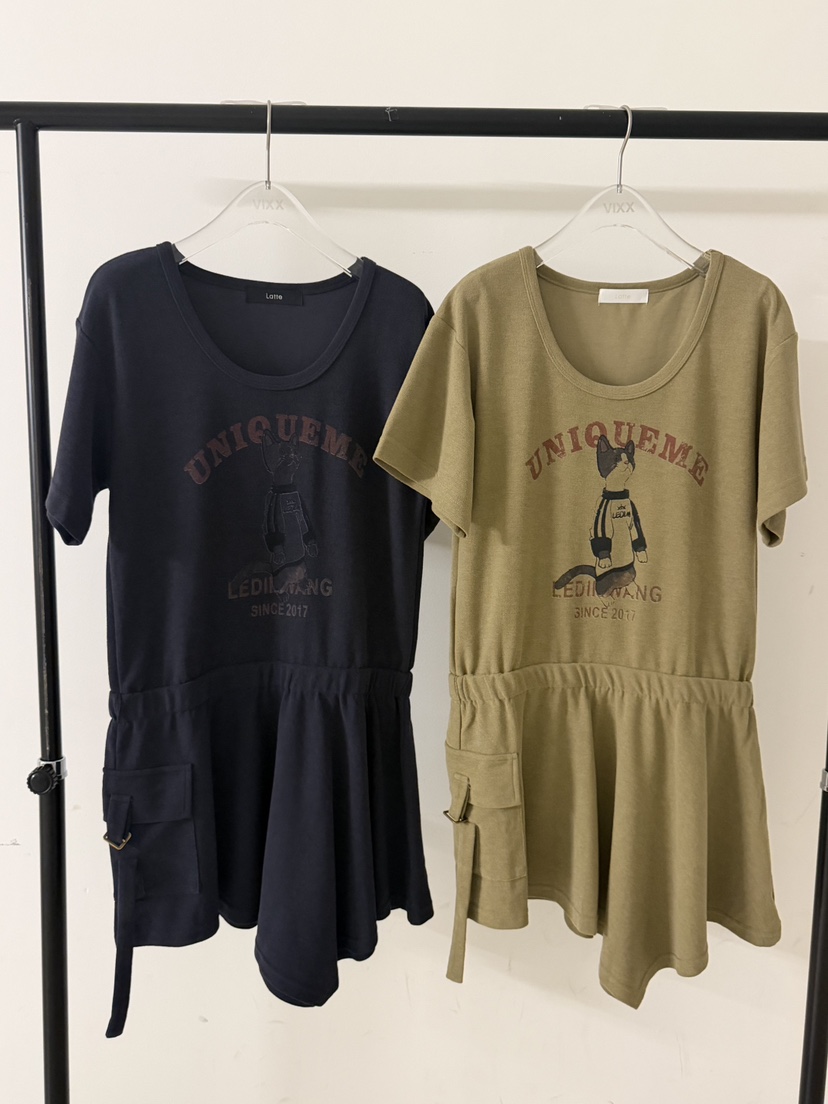 LATTE-P韓國代購女士新款時尚休閑人氣熱賣推薦真品連衣裙LATTE-P連衣裙