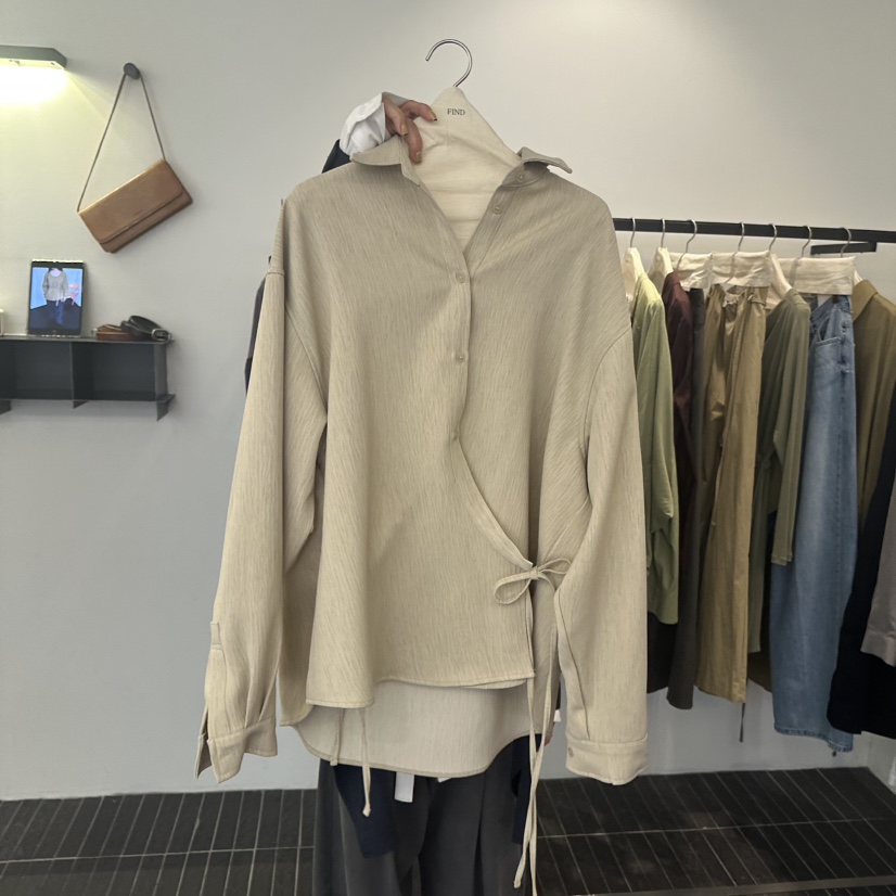 FIND-P韓國直郵女士新品休閑熱賣時尚推薦人氣襯衫蕾絲衫FIND-P襯衫/蕾絲衫圖色1