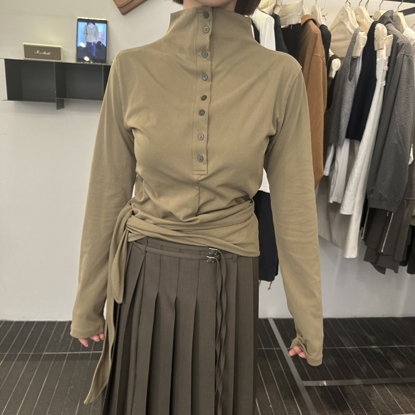 FIND-P韓國直郵女士新款時尚真品人氣推薦休閑長袖T恤高領FIND-P長袖T恤圖色5