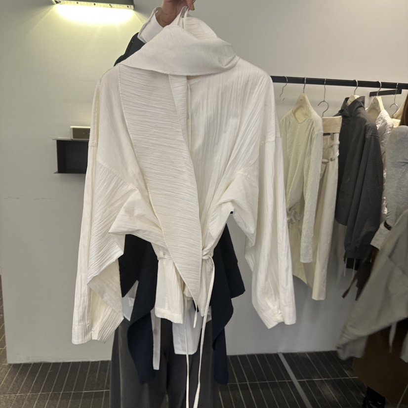 FIND-P韓國代購女士新款推薦真品休閑時尚襯衫蕾絲衫圍巾FIND-P襯衫/蕾絲衫圖色3