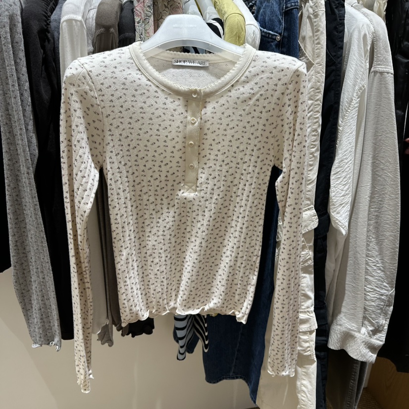 WE ARE/WELOVER韓國直郵女裝新款真品熱賣推薦人氣長袖T恤SHOP_WE ARE長袖T恤圖色1
