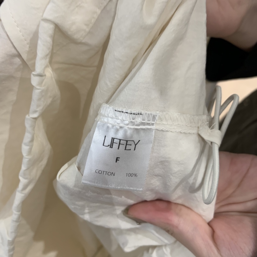 LIFFEY韓國代購女裝新款推薦休閑熱賣襯衫蕾絲衫防風衣格子LIFFEY襯衫/蕾絲衫