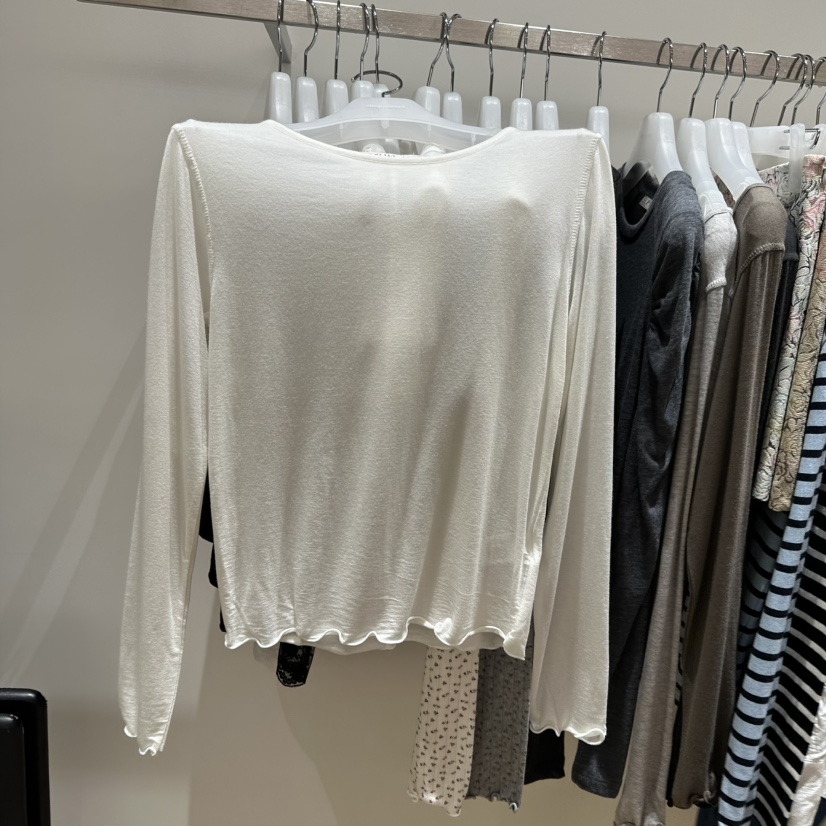 WE ARE/WELOVER東大門實拍女士新款休閑推薦真品長袖T恤SHOP_WE ARE長袖T恤圖色1