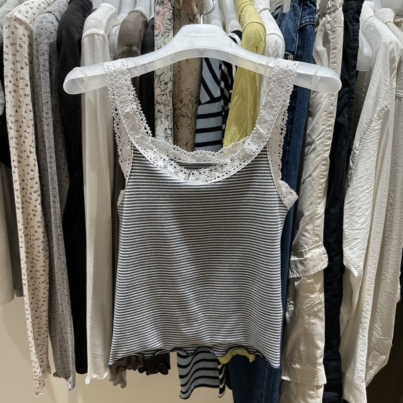 WE ARE/WELOVER東大門實拍女士新款休閑推薦人氣吊帶背心SHOP_WE ARE吊帶/背心圖色1藍色