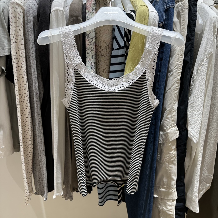 WE ARE/WELOVER東大門實拍女士新款休閑推薦人氣吊帶背心SHOP_WE ARE吊帶/背心圖色2黑色