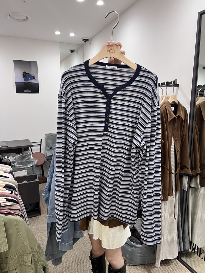 BRELLIN東大門代購女裝新品推薦時尚真品熱賣休閑長袖T恤BRELLIN長袖T恤圖色3