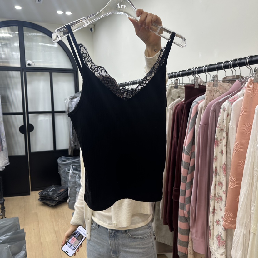ARR東大門代購女裝新款時尚休閑推薦人氣熱賣真品吊帶背心ARR吊帶/背心圖色2