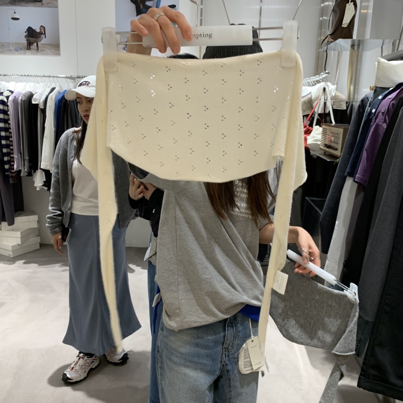 TEMPTING韓國直郵女士新品人氣推薦休閑圍巾披肩羊毛圍巾TEMPTING圍巾/披肩圖色2