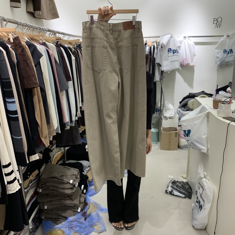 BY BOMI韓國代購女士新品推薦時尚休閑真品休閑褲水洗復古BY BOMI休閑褲
