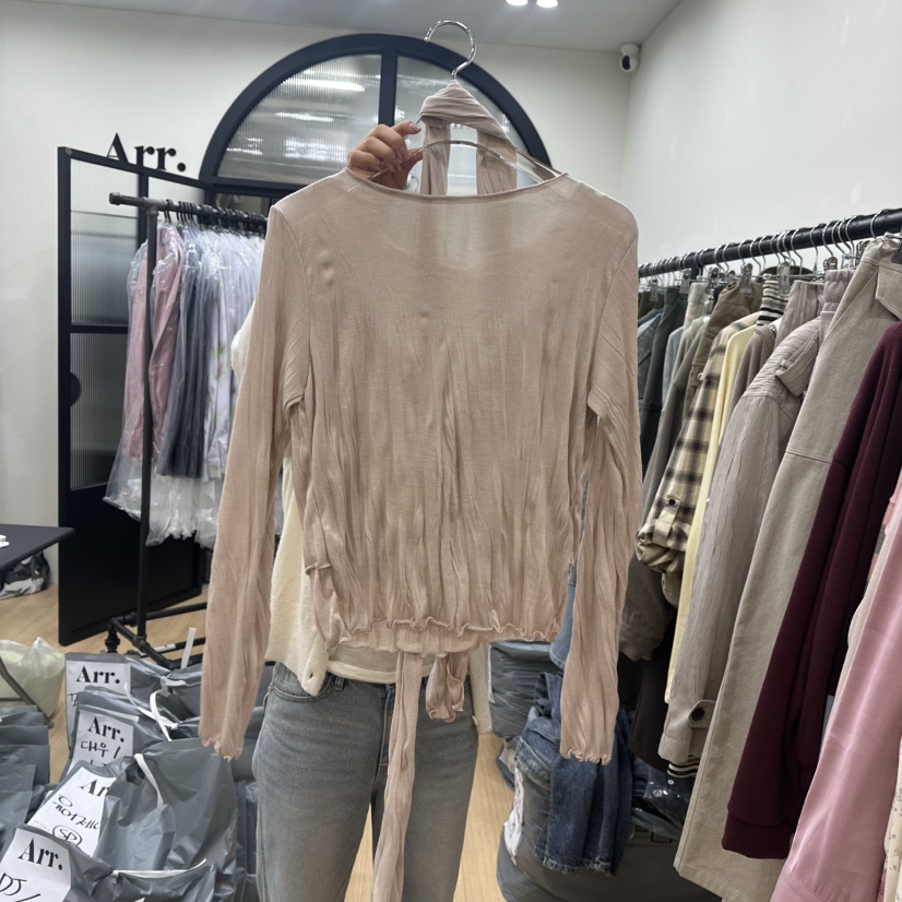 ARR韓國代購女士新品時尚推薦真品熱賣人氣開衫含圍巾開衫ARR開衫