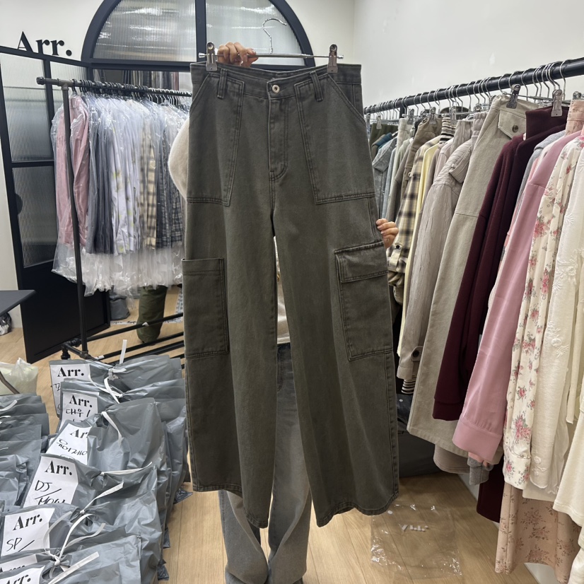 ARR東大門直郵女裝新品人氣熱賣時尚休閑真品休閑褲工裝褲ARR休閑褲圖色1
