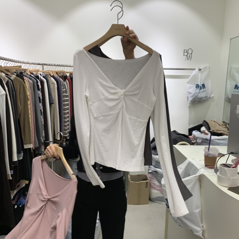 BY BOMI韓國直郵女裝新品熱賣真品休閑時尚人氣推薦長袖T恤BY BOMI長袖T恤圖色2
