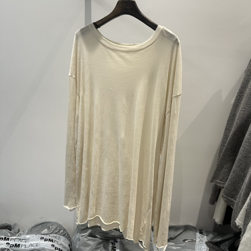 JANE BIRKIN韓國直郵女士新款真品休閑熱賣時尚人氣長袖T恤JANE BIRKIN設計師品牌長袖T恤圖色3杏色