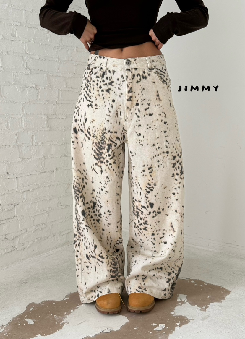 JIMMY東大門代購女士新款時尚真品人氣熱賣休閑休閑褲豹紋JIMMY/REMAKE休閑褲