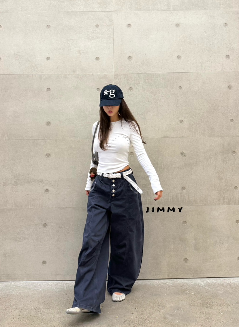 JIMMY韓國代購女士新品真品熱賣推薦人氣休閑時尚長袖T恤JIMMY/REMAKE長袖T恤