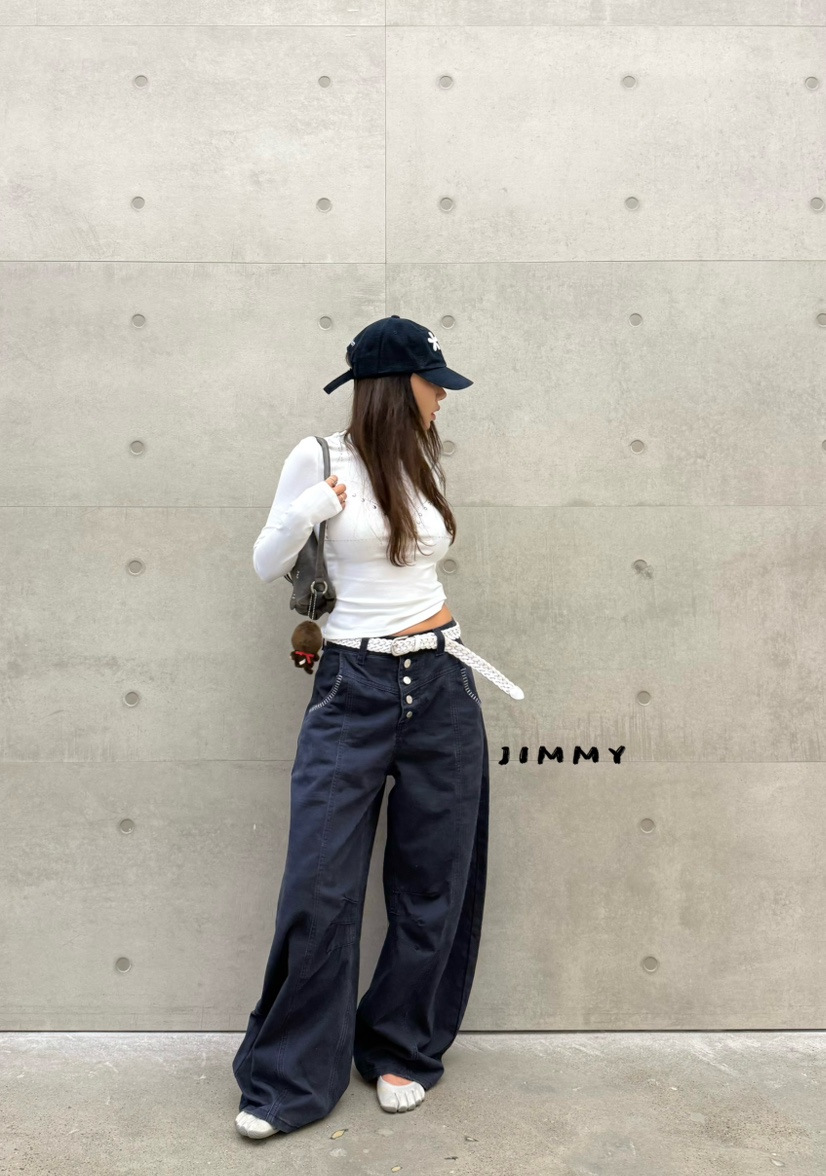 JIMMY韓國代購女士新品真品熱賣推薦人氣休閑時尚長袖T恤JIMMY/REMAKE長袖T恤