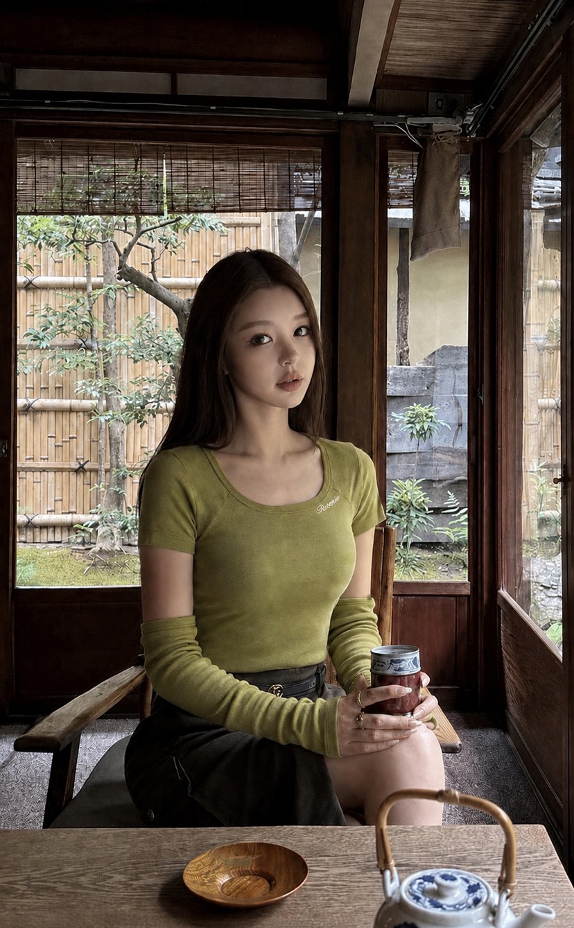 ENCHO韓國直郵女士新品人氣熱賣休閑推薦真品時尚T恤ENCHOT恤圖色1